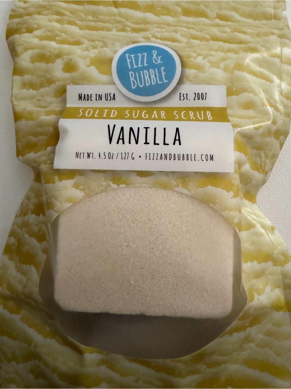 Vanilla Solid Sugar Scrub - Cream